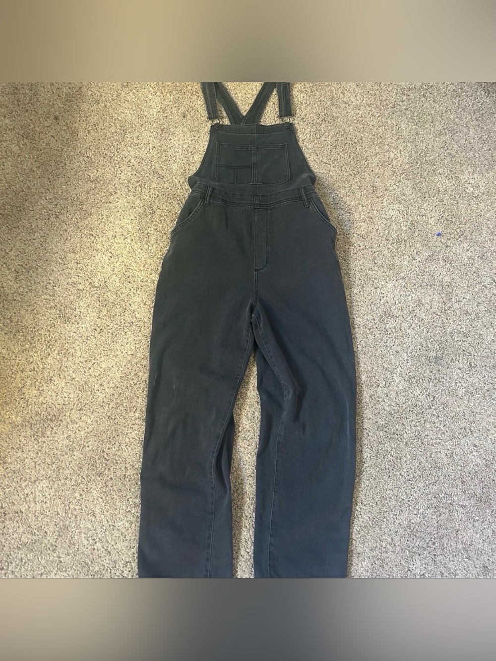 Sonoma Black Denim Women's Overalls with Front Bib
